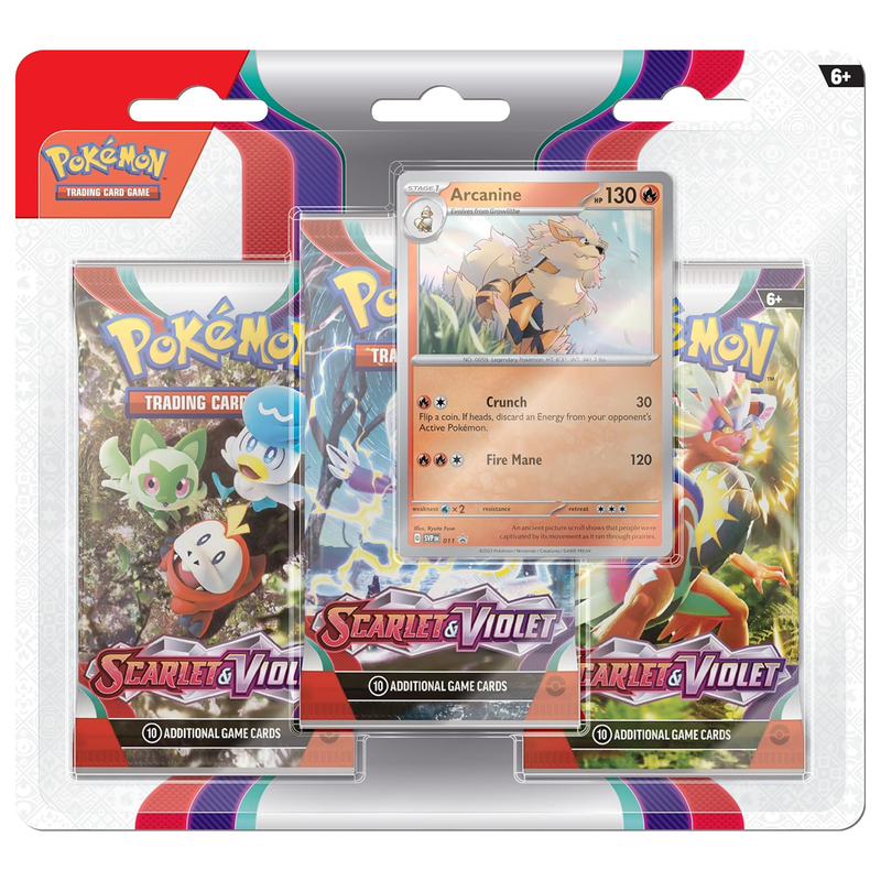 Pokémon TCG: Scarlet & Violet Three-Booster Blister