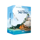 Board game box for Tonga Bonga showing a tropical maritime scene with sailing ships, islands, and seagulls against a bright blue sky and turquoise water. The box features colorful artwork depicting wooden sailing vessels near lush green islands, with one ship having distinctive orange sails. The packaging displays the game's logo prominently at the top.