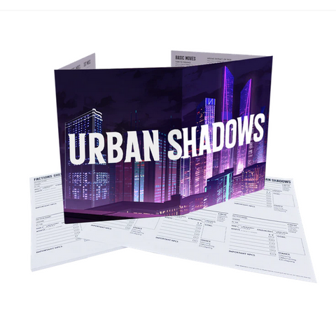 Urban Shadows: MC Screen and Campaign Notepads