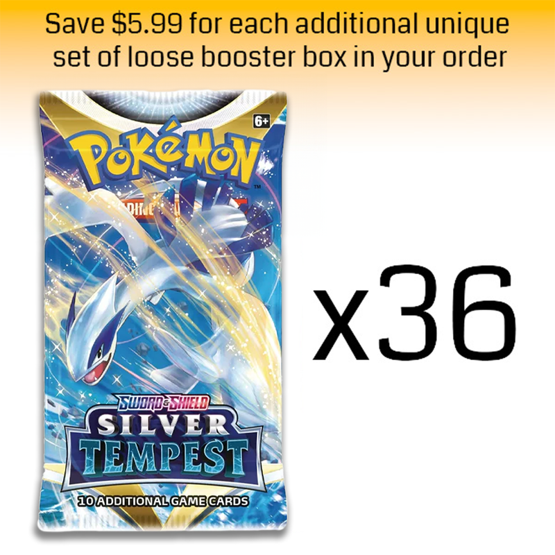 Pokémon TCG: Silver Tempest Loose Booster Box: 36 Loose Packs