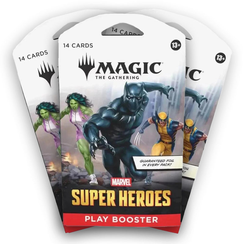 Magic the Gathering: Marvel Super Heroes: Play Booster Pack Sleeved (3-Pack)