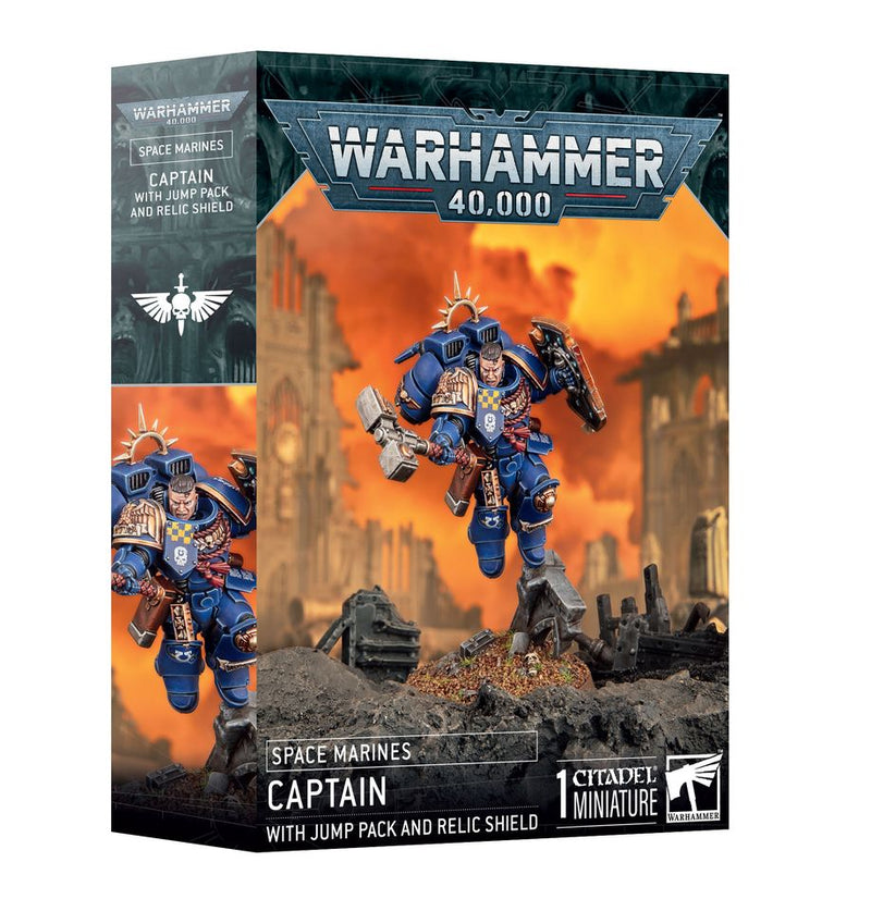Warhammer 40000: Space Marines: Captain with Jumpack & Relic Shield