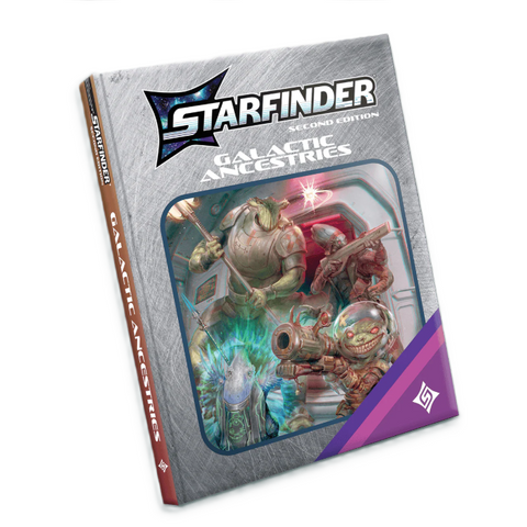 Starfinder 2E: Galactic Ancestries: Retro Cover