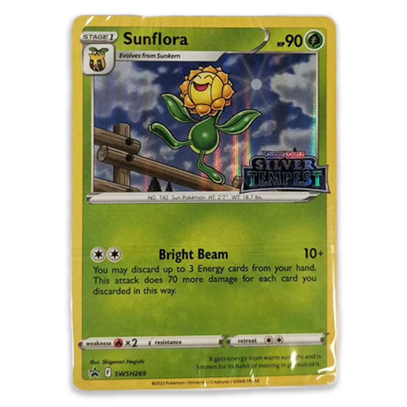 Pokémon TCG: Silver Tempest Build and Battle: SWSH269 Sunflora Sealed Deck with Promo