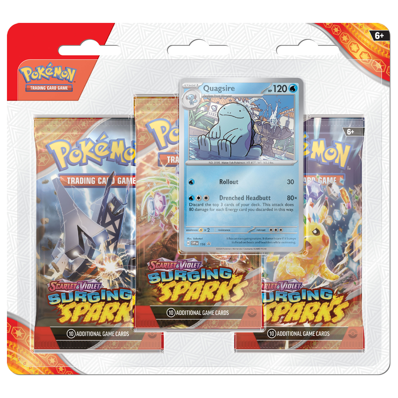 Pokémon TCG: Surging Sparks Three-Booster Blister