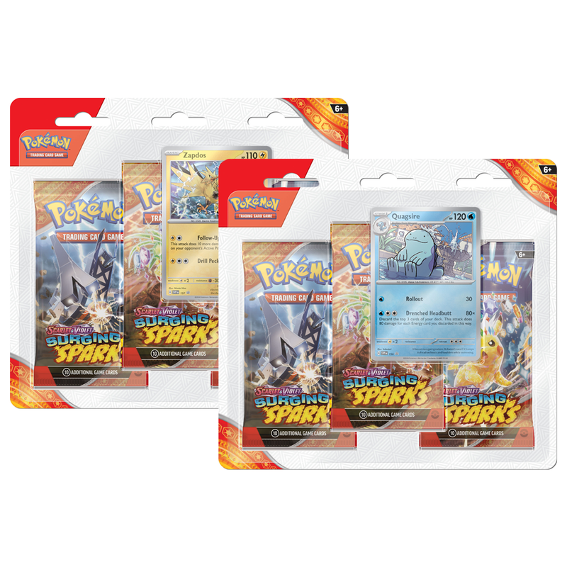 Pokémon TCG: Surging Sparks Three-Booster Blister