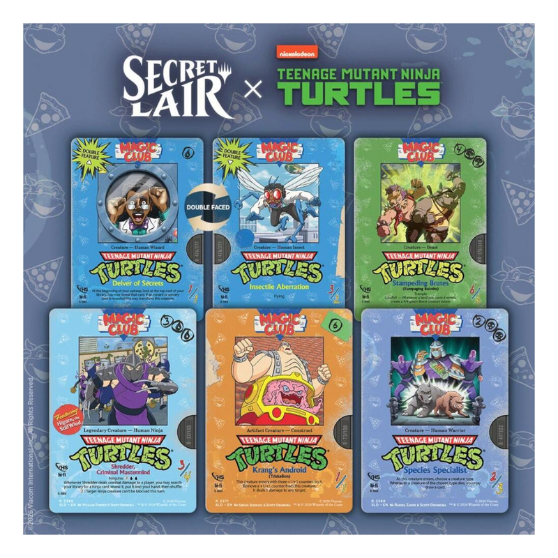 Magic the Gathering: Secret Lair x Teenage Mutant Ninja Turtles: VHS Villains