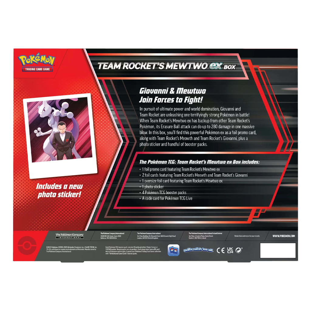 Pokmon TCG: Team Rockets Mewtwo ex Box Pokmon TCG: Team Rockets Mewtwo ex Box