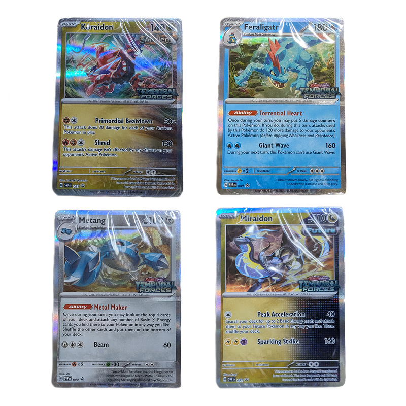 Pokémon TCG: Temporal Forces Build and Battle: All Four Sealed Decks with Promos