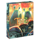 The box shows green slug-like creatures and mushroom characters in a whimsical, animated art style with the game title prominently displayed. 