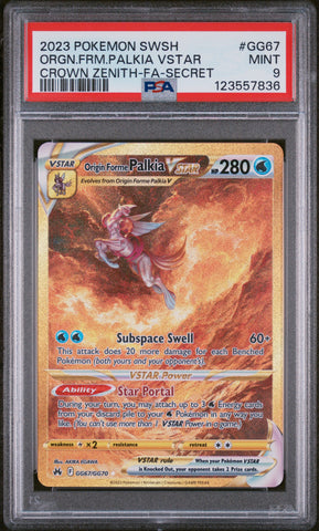 PSA MINT 9 Orgn.Frm.Palkia Vstar (GG67/GG70) [Sword And Shield Crown Zenith] - 123557836