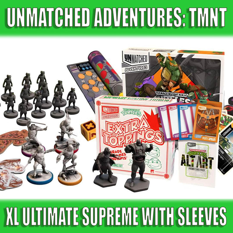 Unmatched Adventures: TMNT XL Ultimate Supreme Bundle with Sleeves