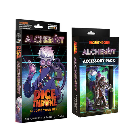 Dice Throne: Alchemist Hero Pack + Accessory & Playmat Bundle