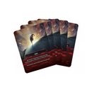 Five Nemesis: Lockdown Achievement cards fanned out displaying dramatic sci-fi artwork of a lone figure.