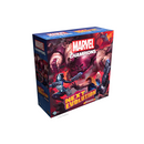 Marvel Champions: The Card Game NeXt Evolution expansion box featuring dramatic comic book-style artwork with X-Force characters including Cable and Domino in action poses against a dark red and purple background. The box displays the Marvel Champions logo prominently at the top with "NeXt Evolution" branding at the bottom.