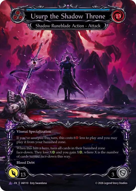 Flesh and Blood: Usurp the Shadow Throne draft & sealed Prerelease events