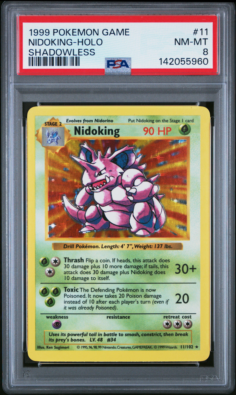 PSA NM-MT 8 Nidoking-Holo(11/102) [Game] - 142055960