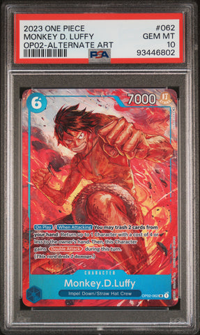 PSA GEM MT 10 Monkey D. Luffy [Op02-Paramount War] - 93446802