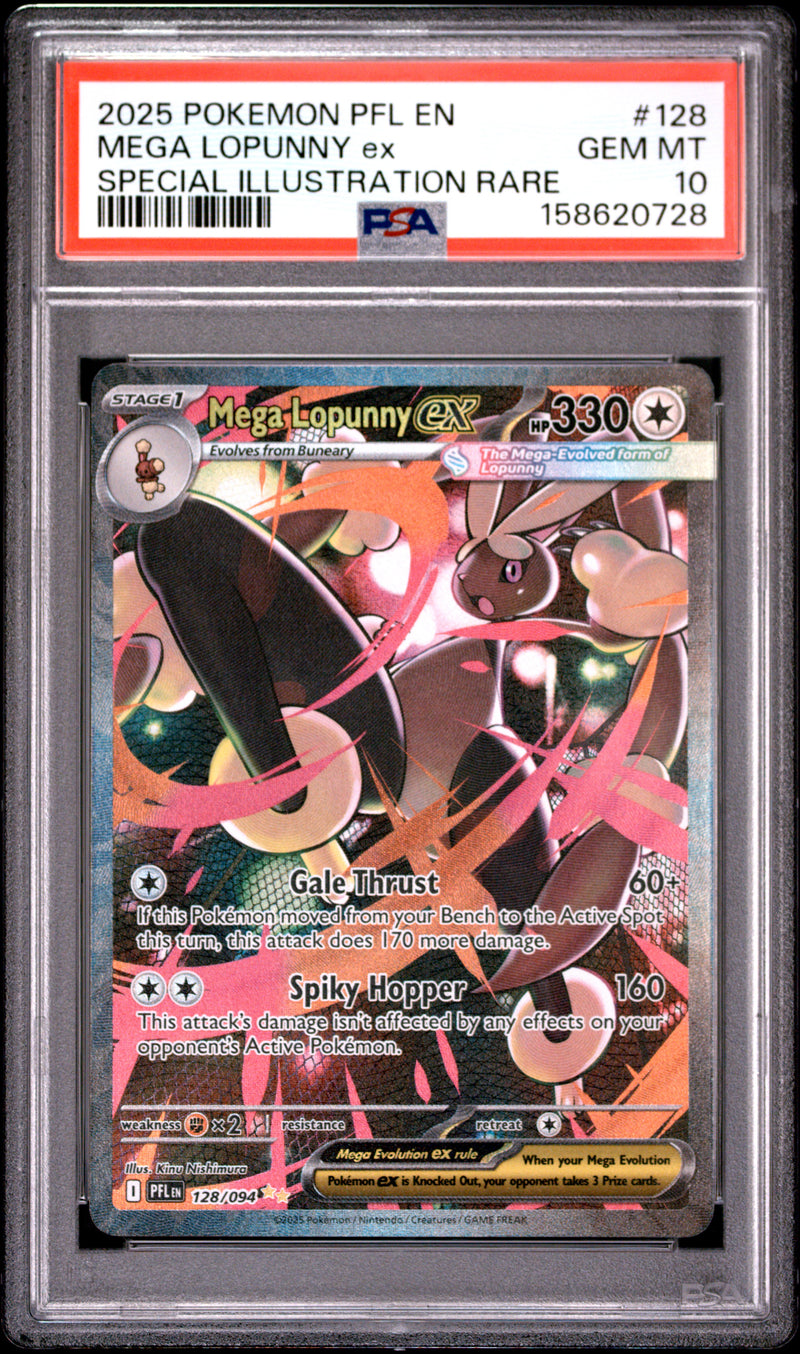 PSA GEM MT 10 Mega Lopunny Ex(128/094) [Pfl En-Phantasmal Flames] - 158620728