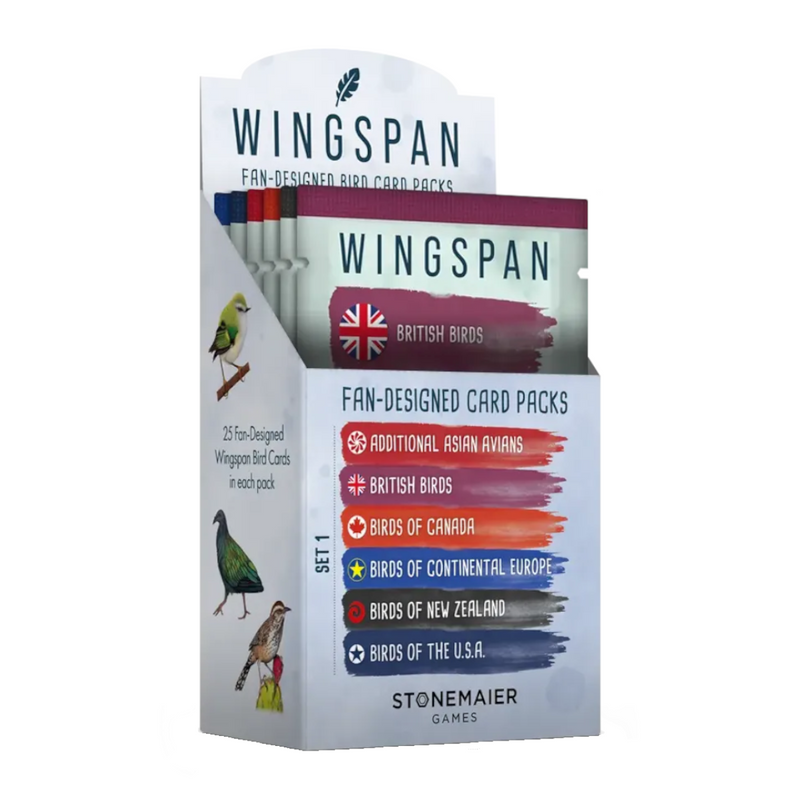Wingspan: Fan-Designed Bird Card Pack: Set of Six