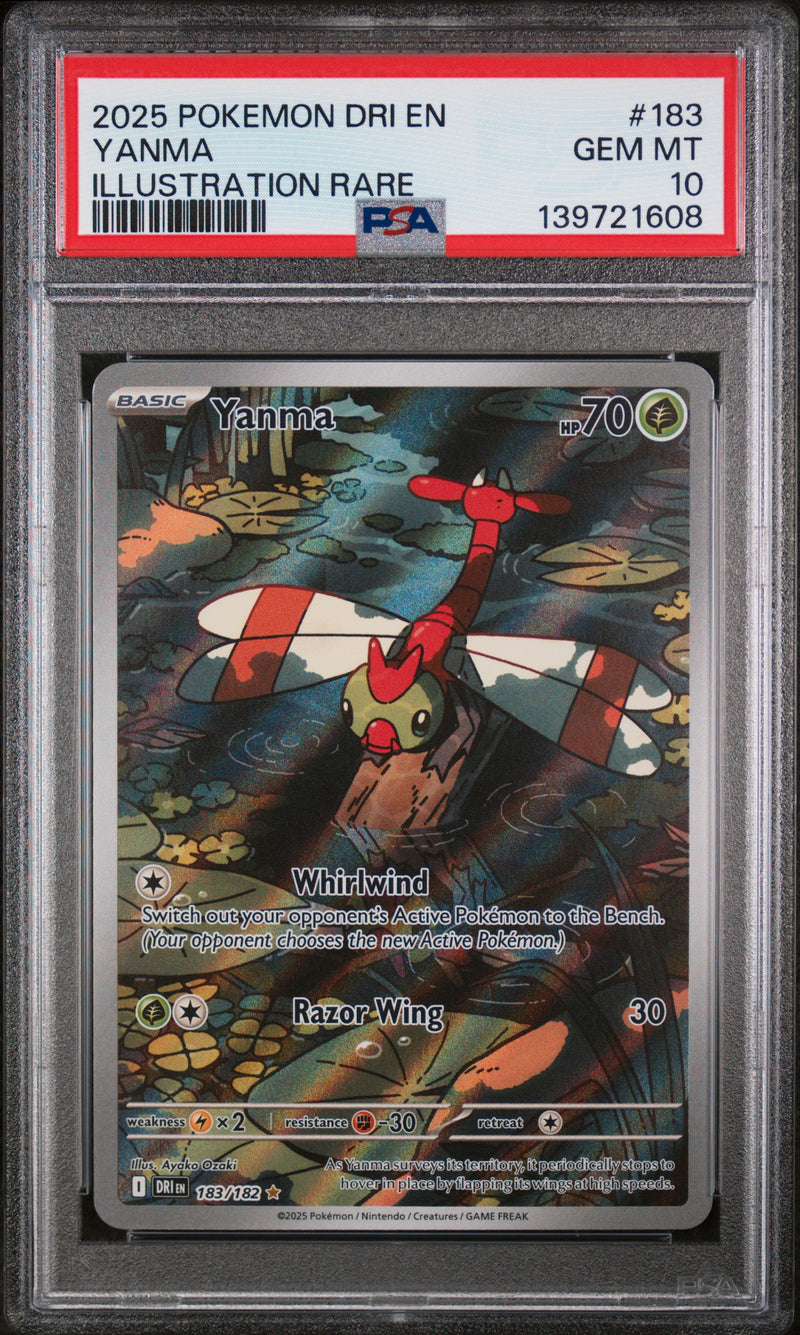 PSA GEM MT 10 Yanma(183/182) [Dri En-Destined Rivals] - 139721608