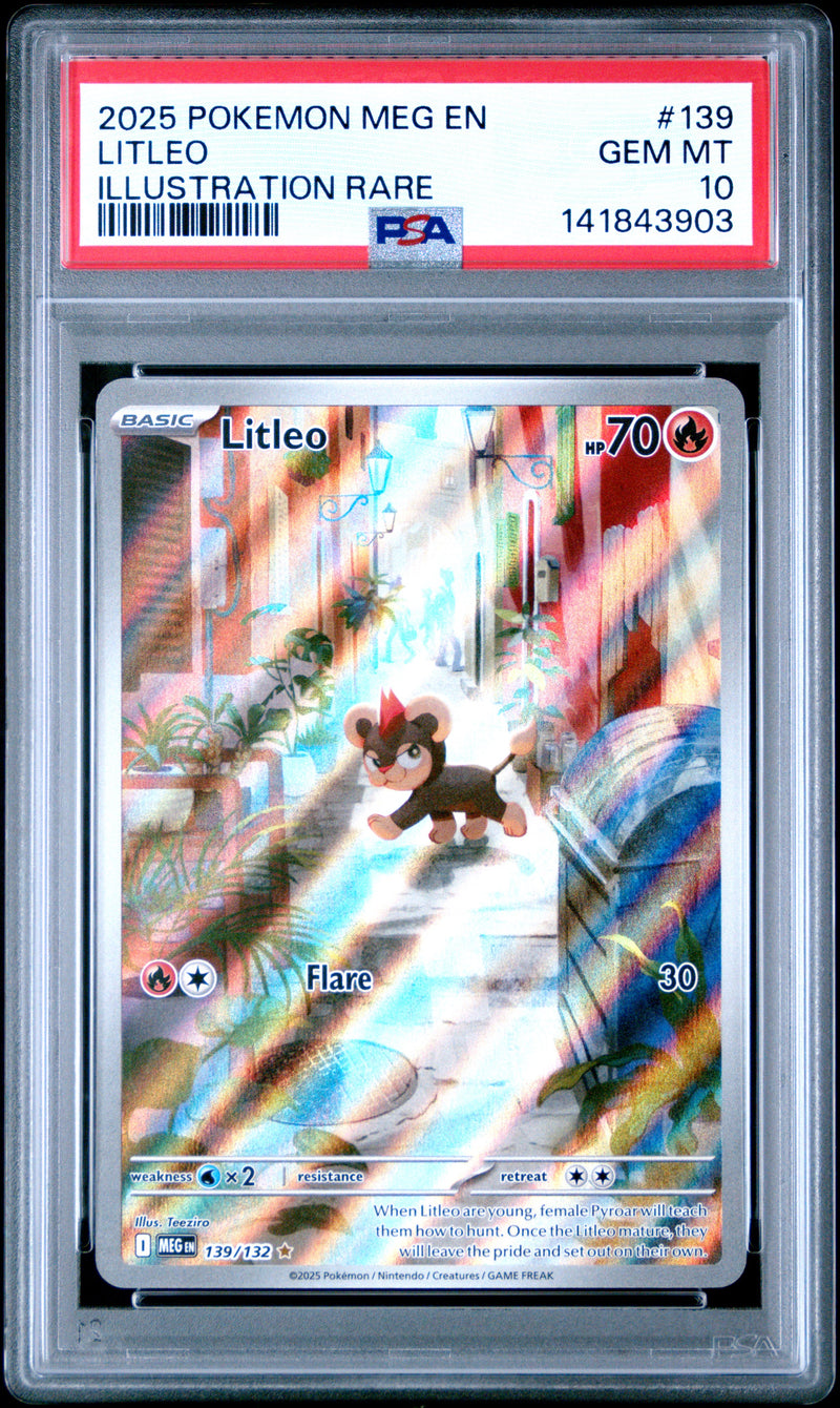 PSA GEM MT 10 Litleo(139/132) [Meg En-Mega Evolution] - 141843903
