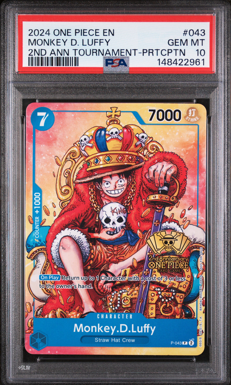 PSA GEM MT 10 Monkey D. Luffy [Promos] - 148422961