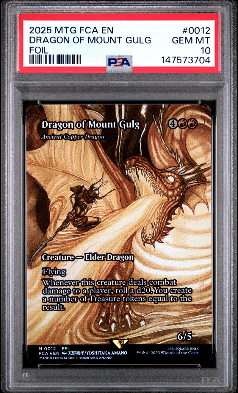 PSA GEM MT 10 Dragon Of Mount Gulg[Magic The Gathering Final Fantasy Through The Ages] - 147573704