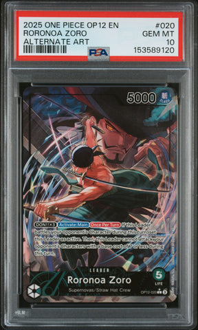 PSA GEM MT 10 Roronoa Zoro [Op12-Legacy Of The Master] - 153589120