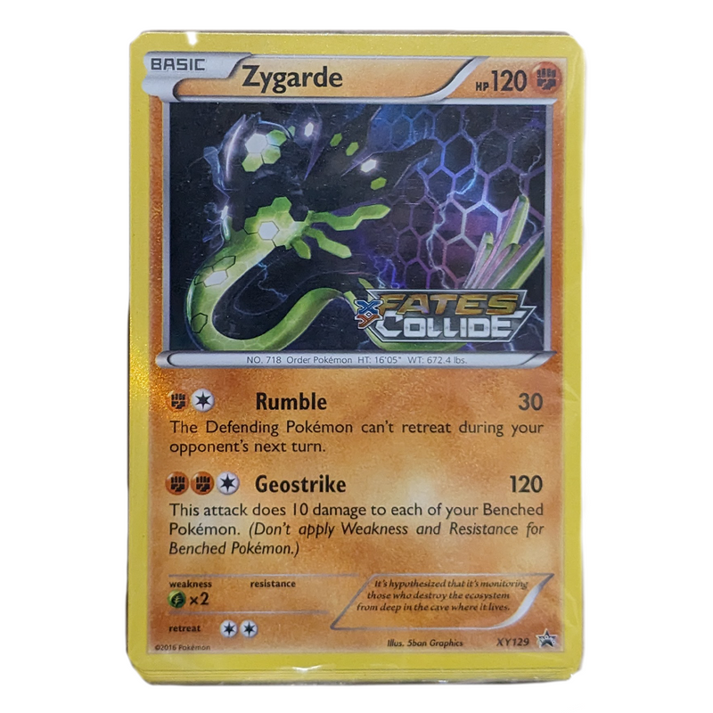 Pokémon TCG: Fates Collide Build and Battle: XY129 Zygarde Sealed Deck with Promos