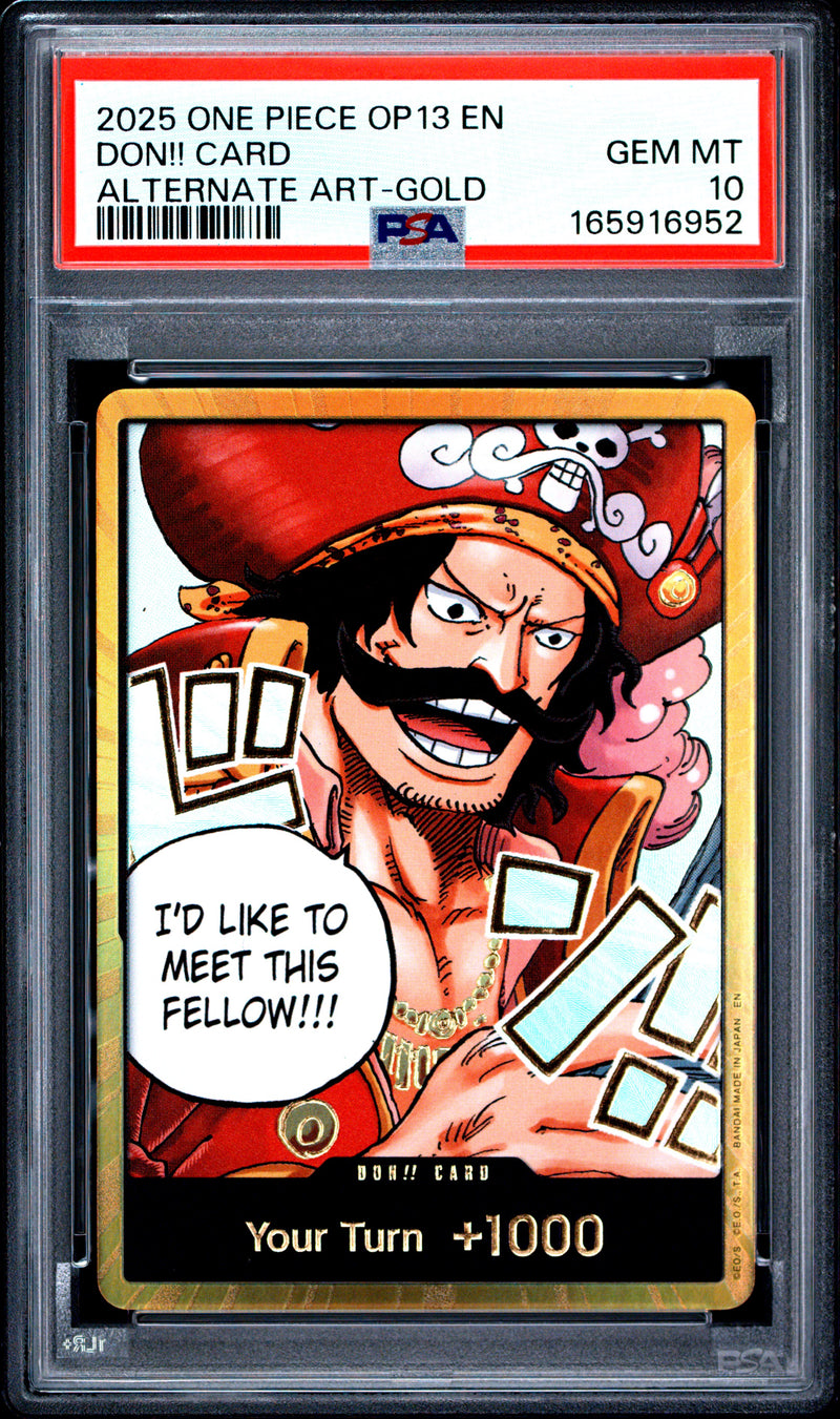 PSA GEM MT 10 Don!! Card [Op13-Carrying On His Will] - 165916952