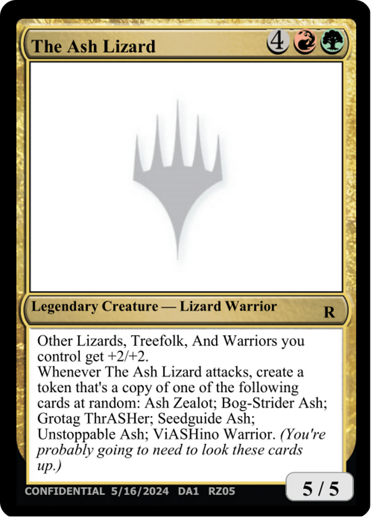 The Ash Lizard [Unknown Event]