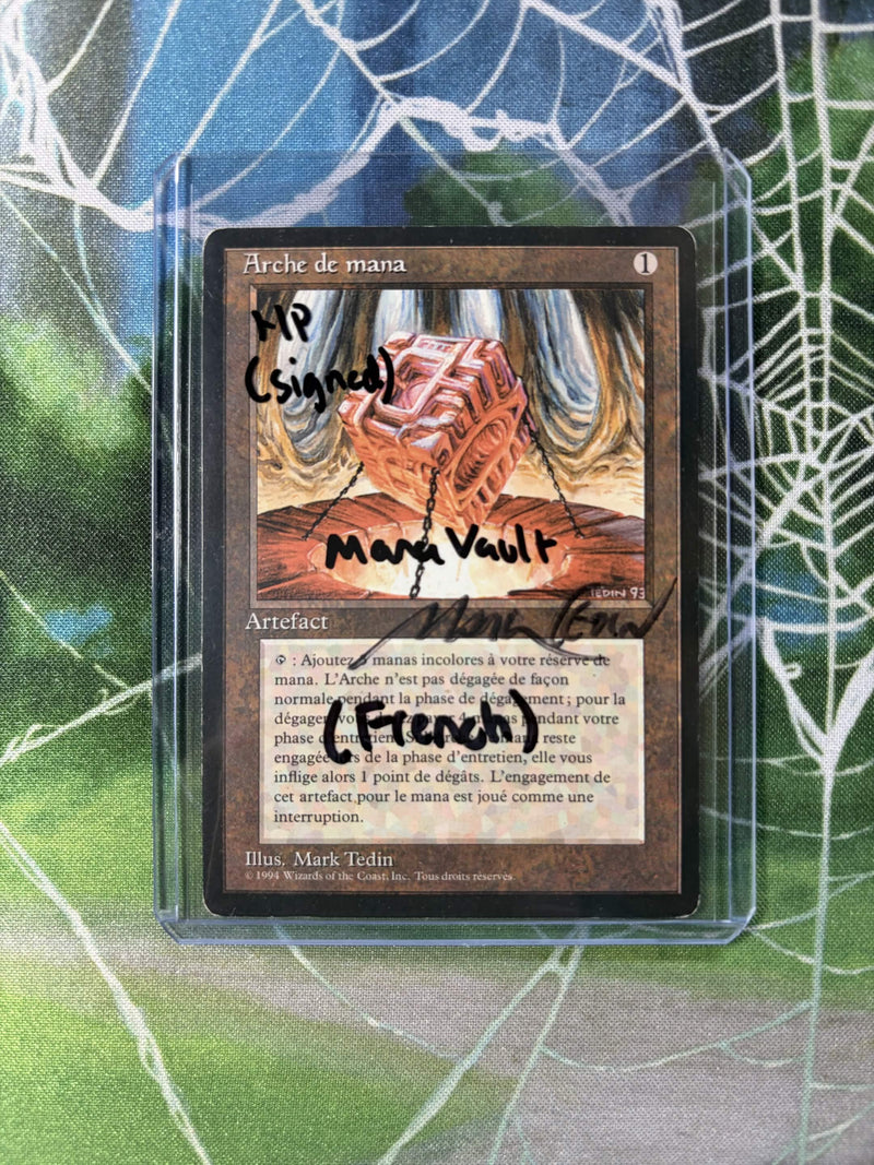 Mana Vault (Signed by Mark Tedin, French) [Foreign Black Border Revised]