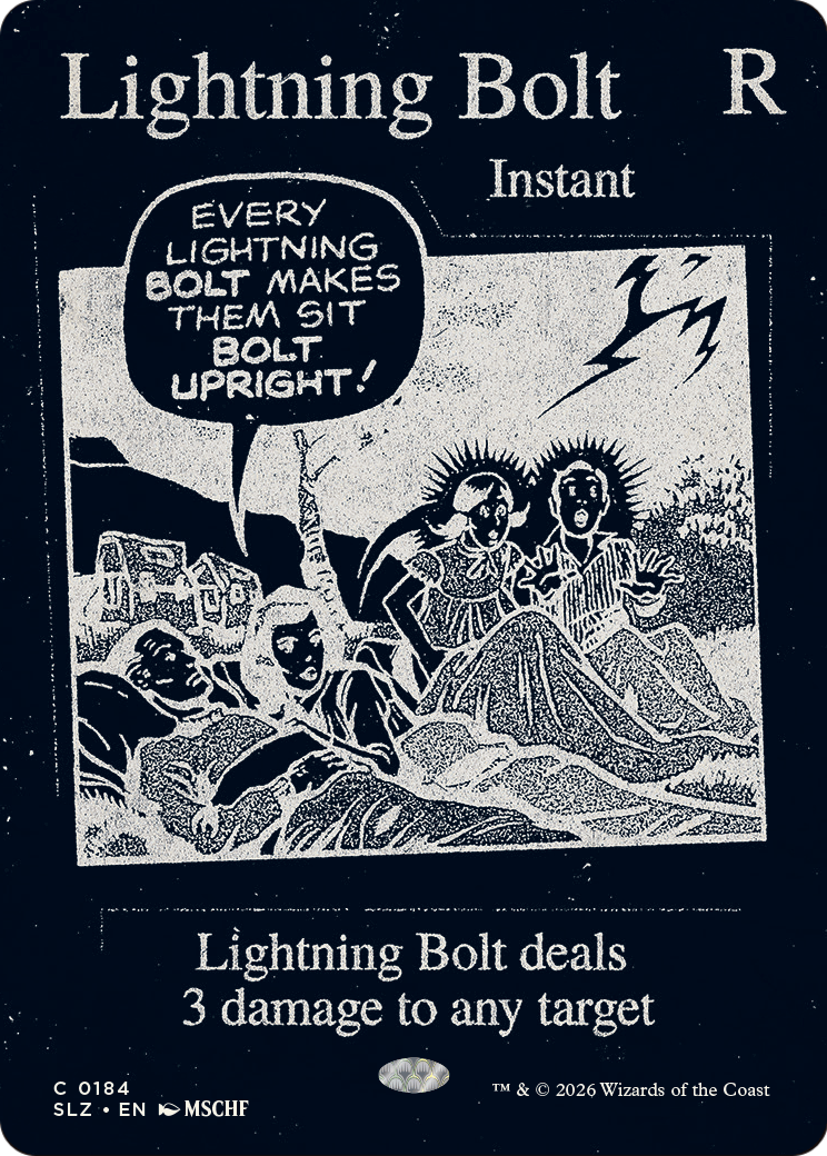 Lightning Bolt (0184) [Secret Lair x MSCHF: The Zeta Set]