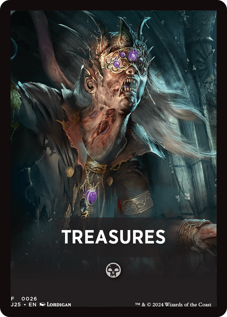 mtg foundations jumpstart card list price Treasures Theme Card [Foundations Jumpstart Front Cards]