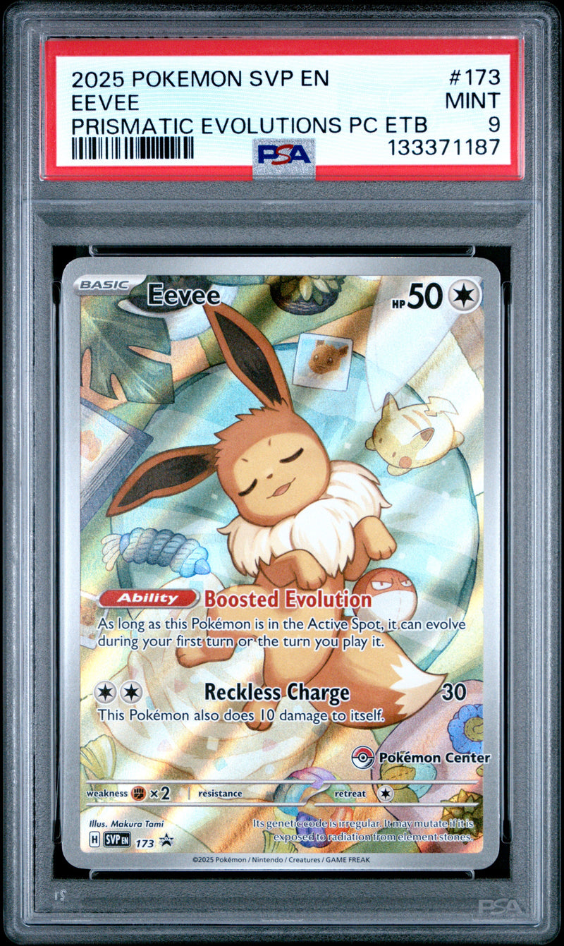 PSA MINT 9 Eevee(173) [Svp En-Sv Black Star Promo] - 133371187