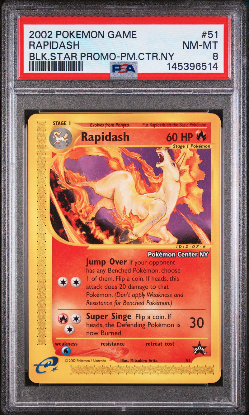 PSA NM-MT 8 Rapidash(51) [Game Promo] - 145396514