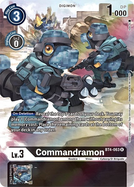 Commandramon [BT4-063] (Alternate Art) [Dimensional Phase]