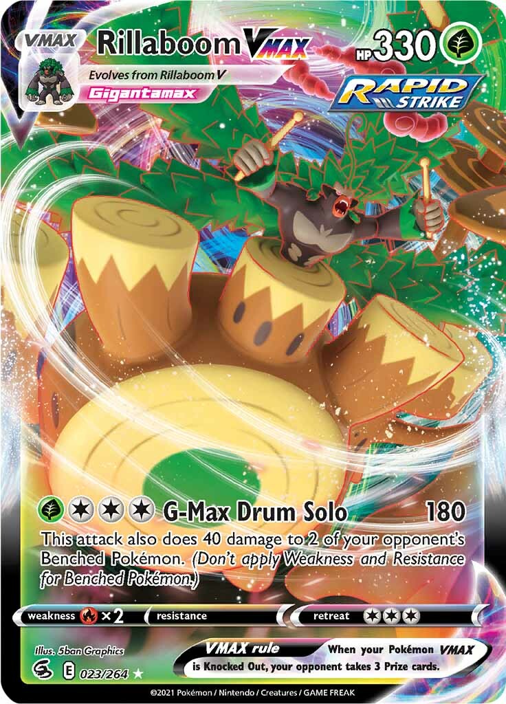 rillaboom pokemon card Pokemon Trading Card Game Rare Rillaboom SWSH277