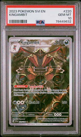PSA GEM MT 10 Kingambit(220/198) [Svi En-Scarlet & Violet] - 78449632