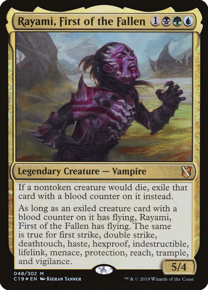 mtg cipher cards Rayami, First of the Fallen [Commander 2019]