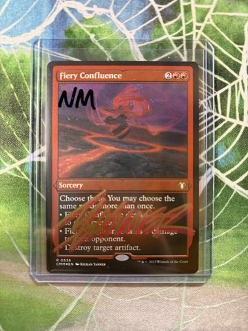 Fiery Confluence (Foil Etched) (Signed by Kieran Yanner) [Commander Masters]