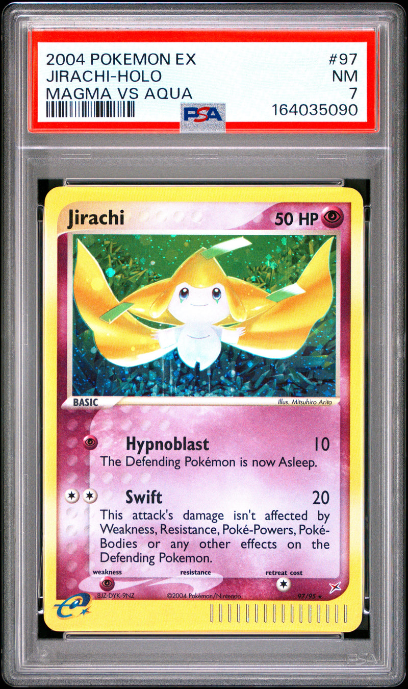 PSA NM 7 Jirachi-Holo (97/95) [Ex Team Magma Vs Team Aqua] - 164035090