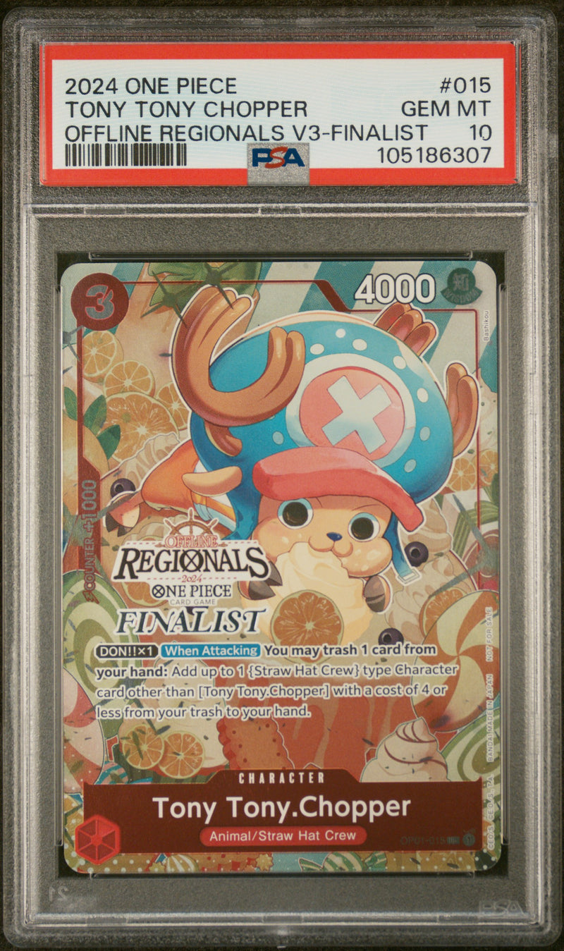 PSA GEM MT 10 Tony Tony Chopper [Offline Regionals Pack 2024 Vol.3] - 105186307