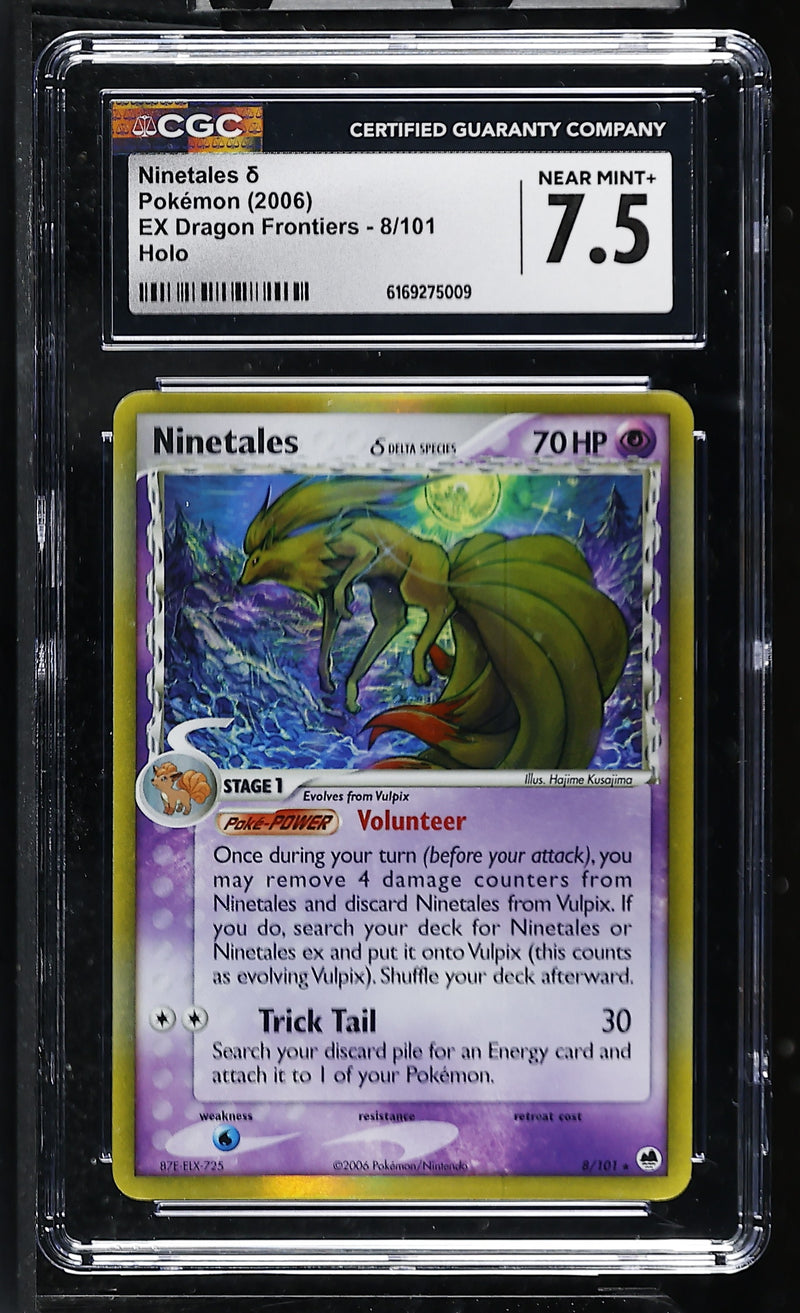 CGC 7.5 Ninetales δ (8/101) [EX Dragon Frontiers] - 6169275009
