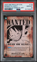 PSA GEM MT 10 Monkey D. Luffy [Op13-Carrying On His Will] - 151740872