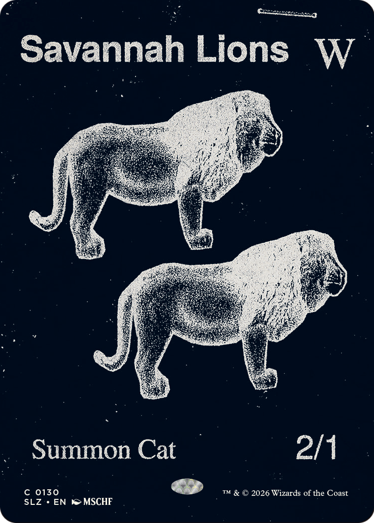 Savannah Lions (0130) [Secret Lair x MSCHF: The Zeta Set]