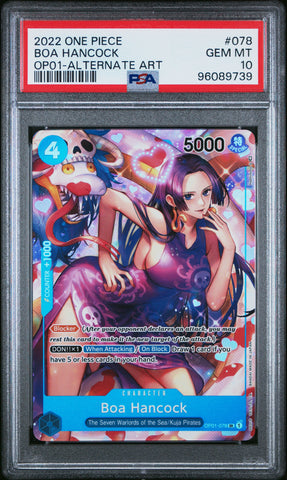 PSA GEM MT 10 Boa Hancock [Op01-Romance Dawn] - 96089739