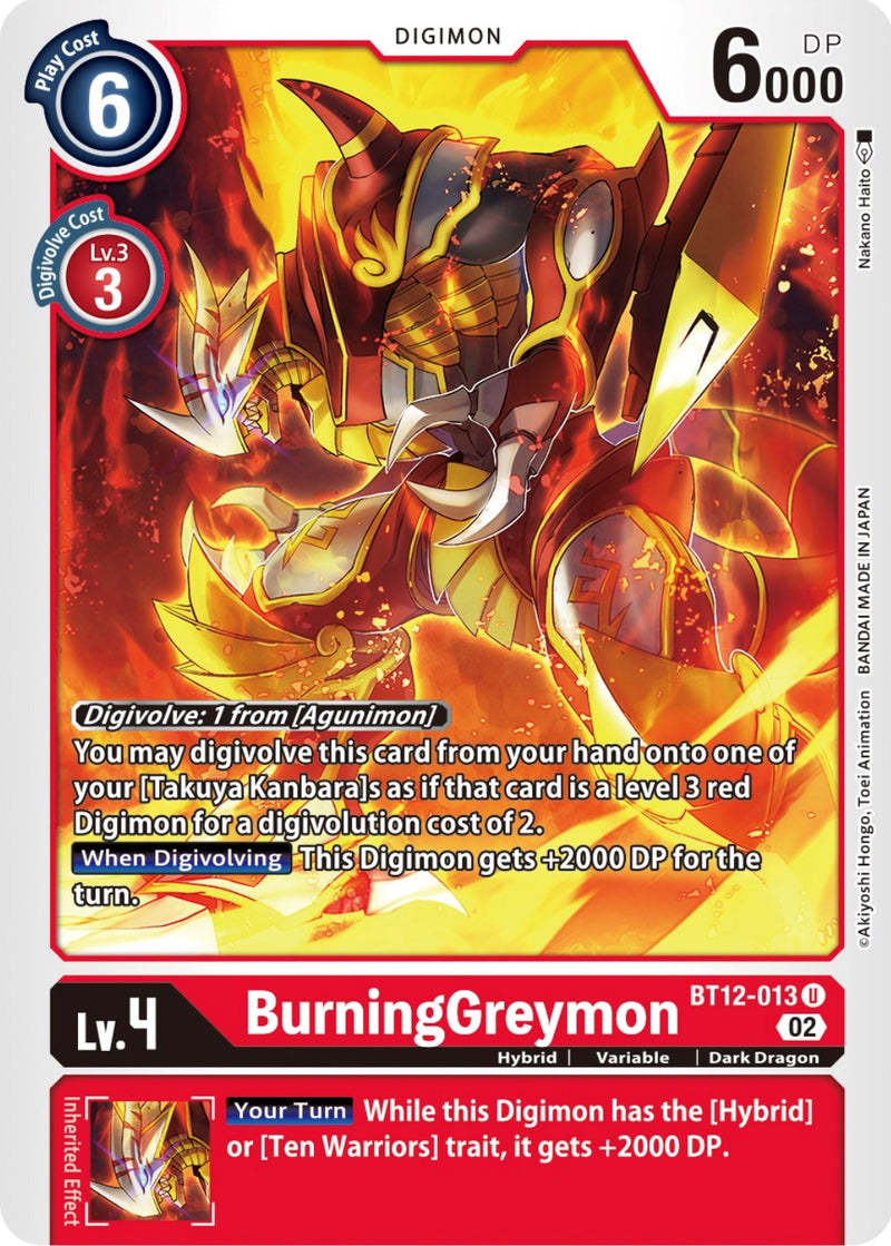 BurningGreymon [BT12-013] [Across Time]