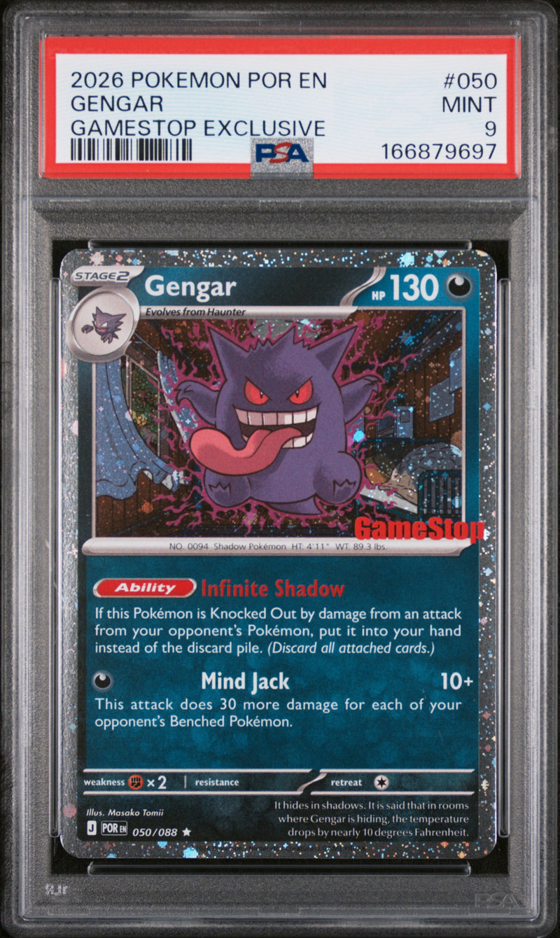 PSA MINT 9 Gengar [Por En-Perfect Order] - 166879697